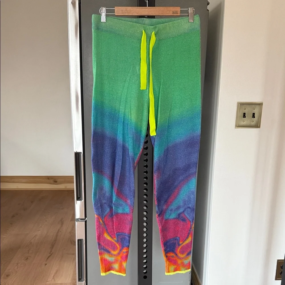 Brodie Cashmere Rainbow Lava Joggers Size M - Picture 3 of 14